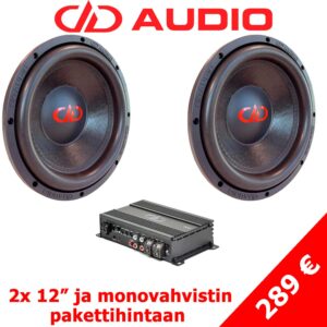 DD Audio bassopaketti 2x 12"